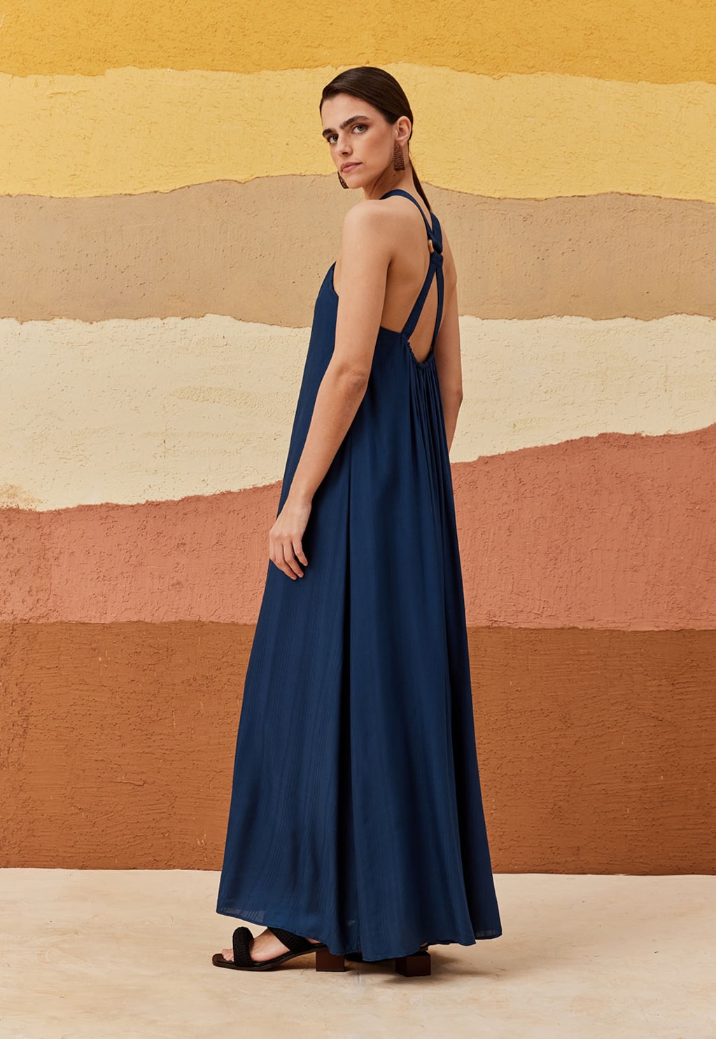 Vestido Longo Det Argola Costas