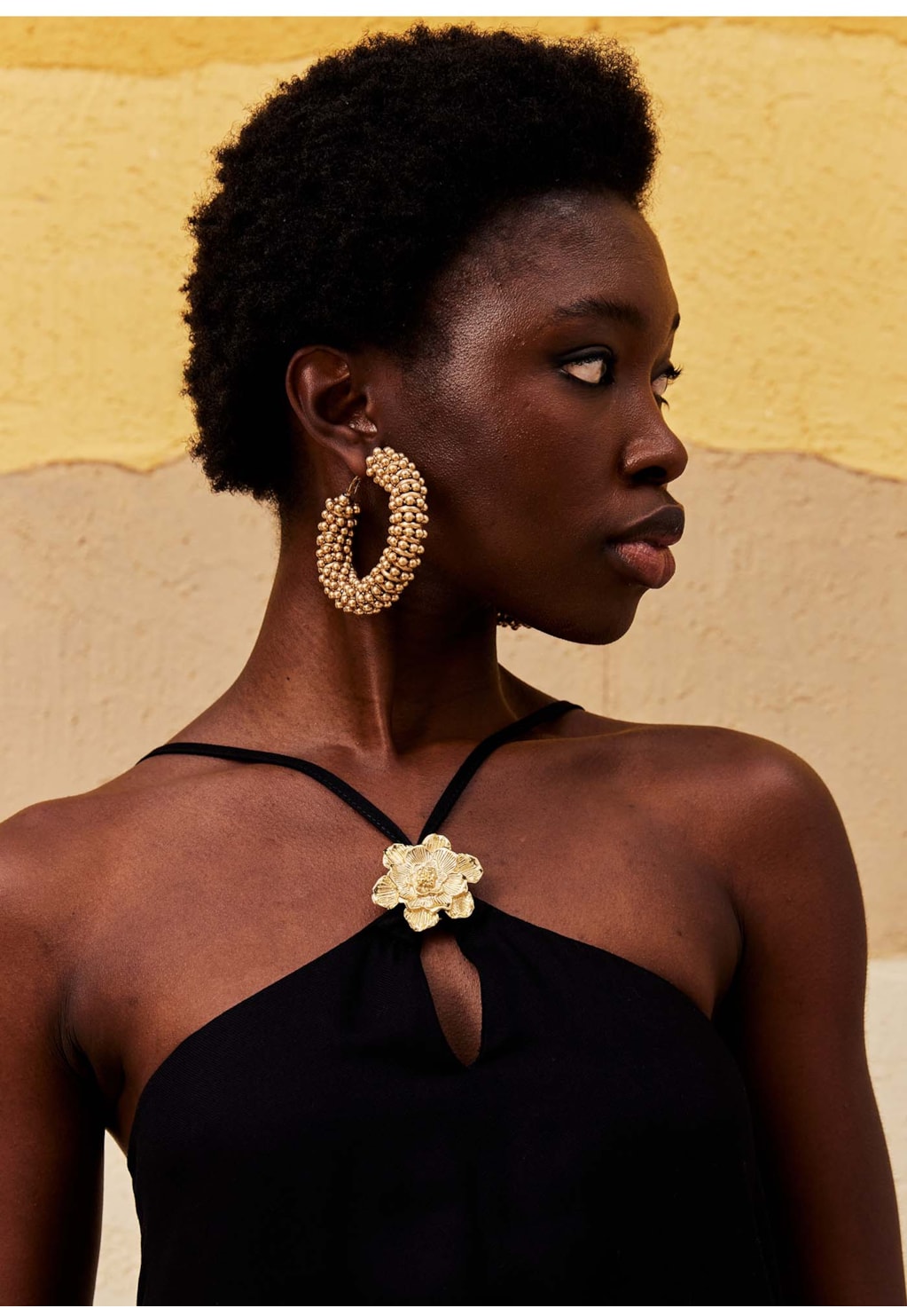 Vestido Longo Detalhe Flor