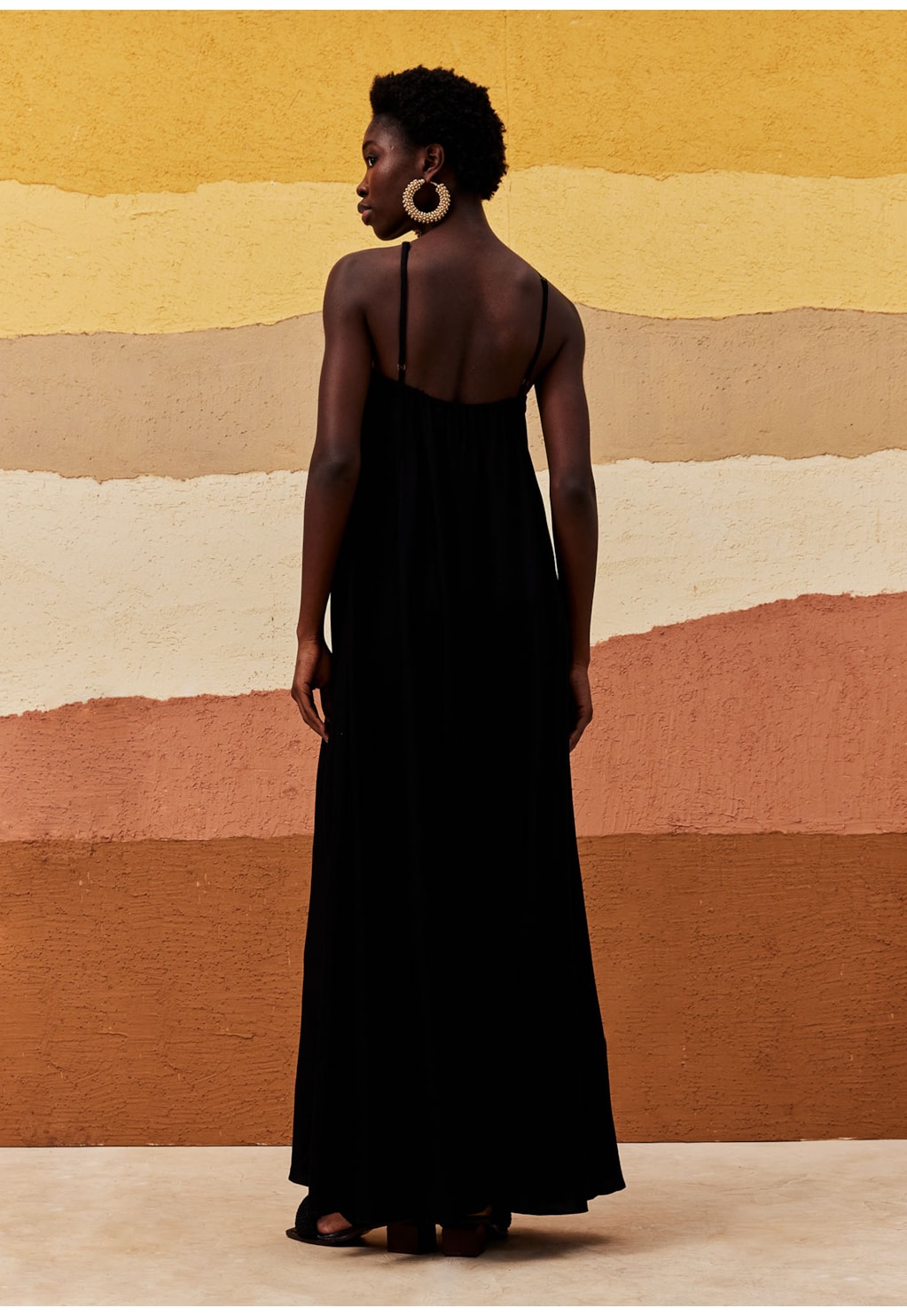 Vestido Longo Detalhe Flor