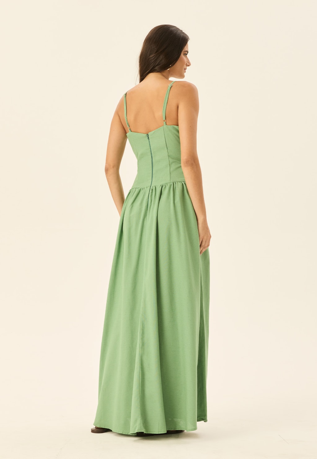 Vestido Longo Drop Waist