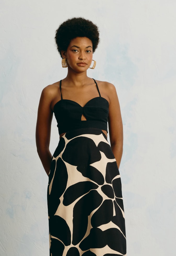 Vestido Longo Estampado Aurora Floral