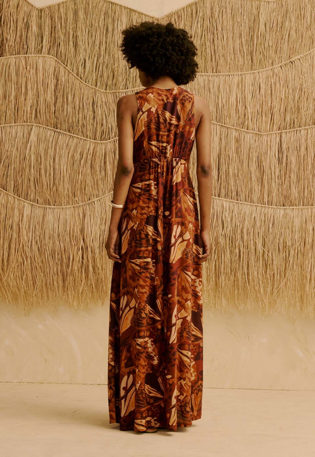Vestido Longo Estampado Borbo Boho