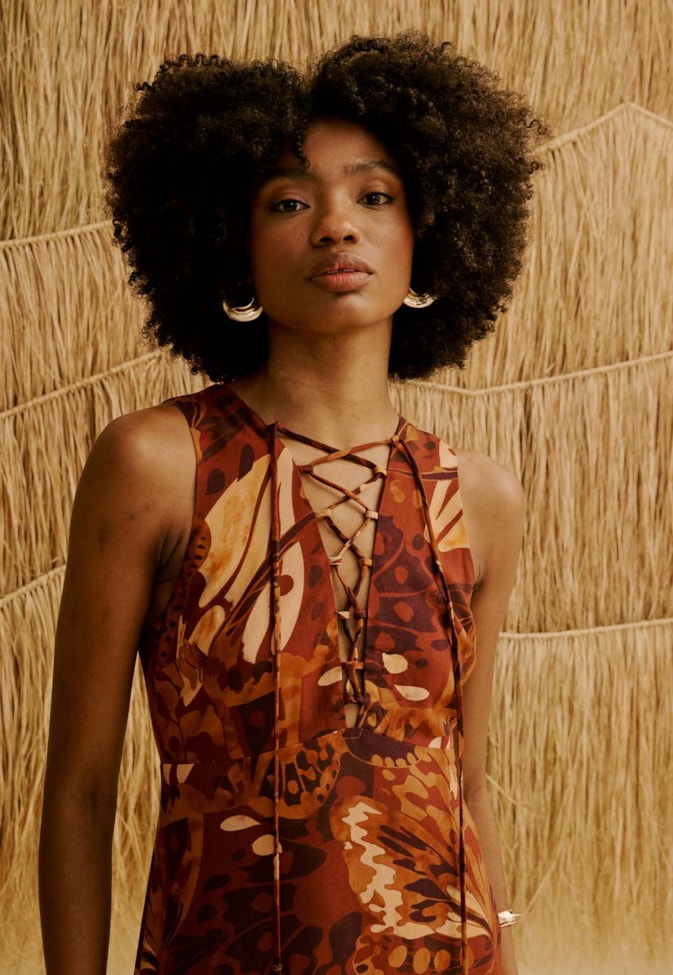 Vestido Longo Estampado Borbo Boho