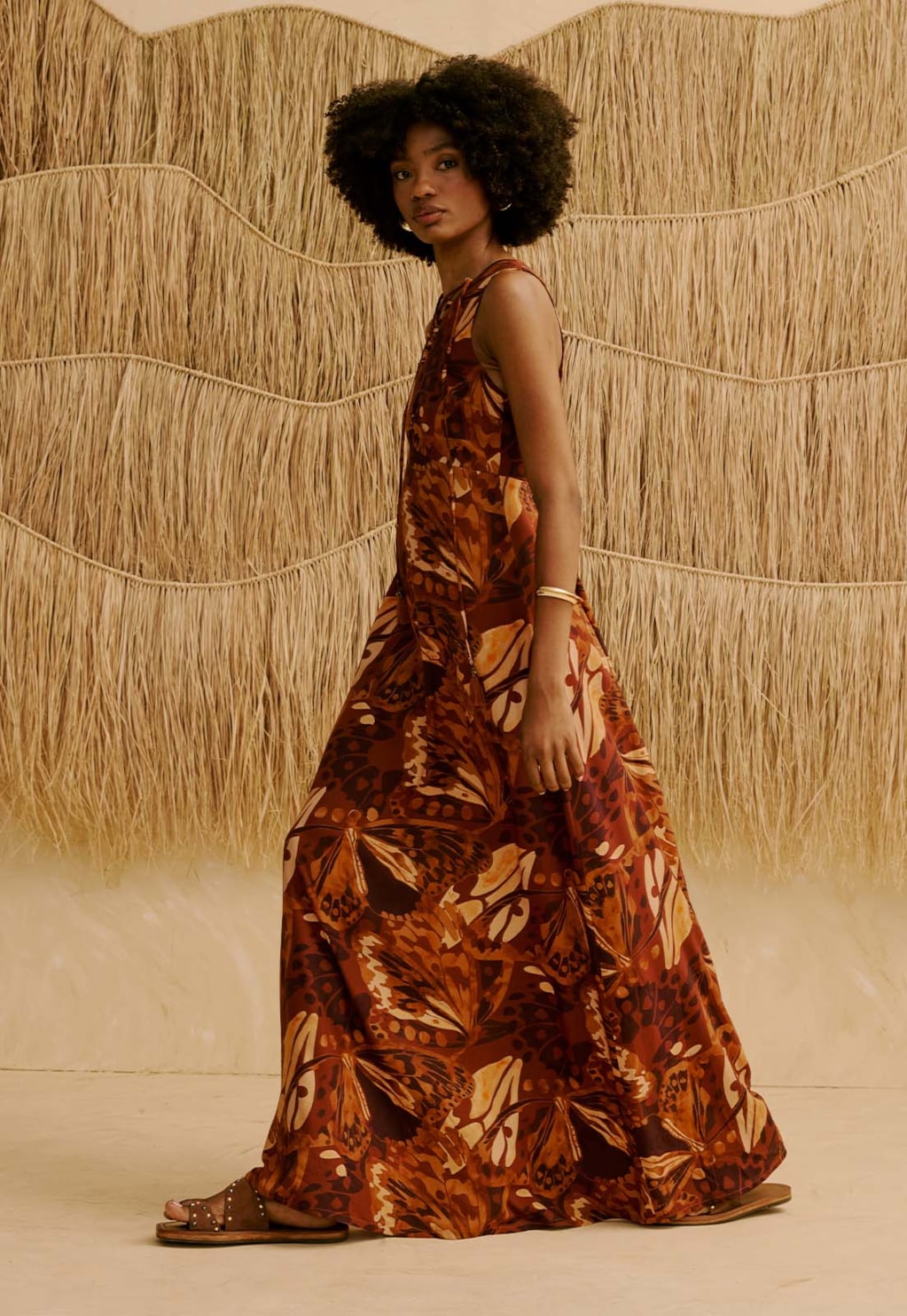 Vestido Longo Estampado Borbo Boho