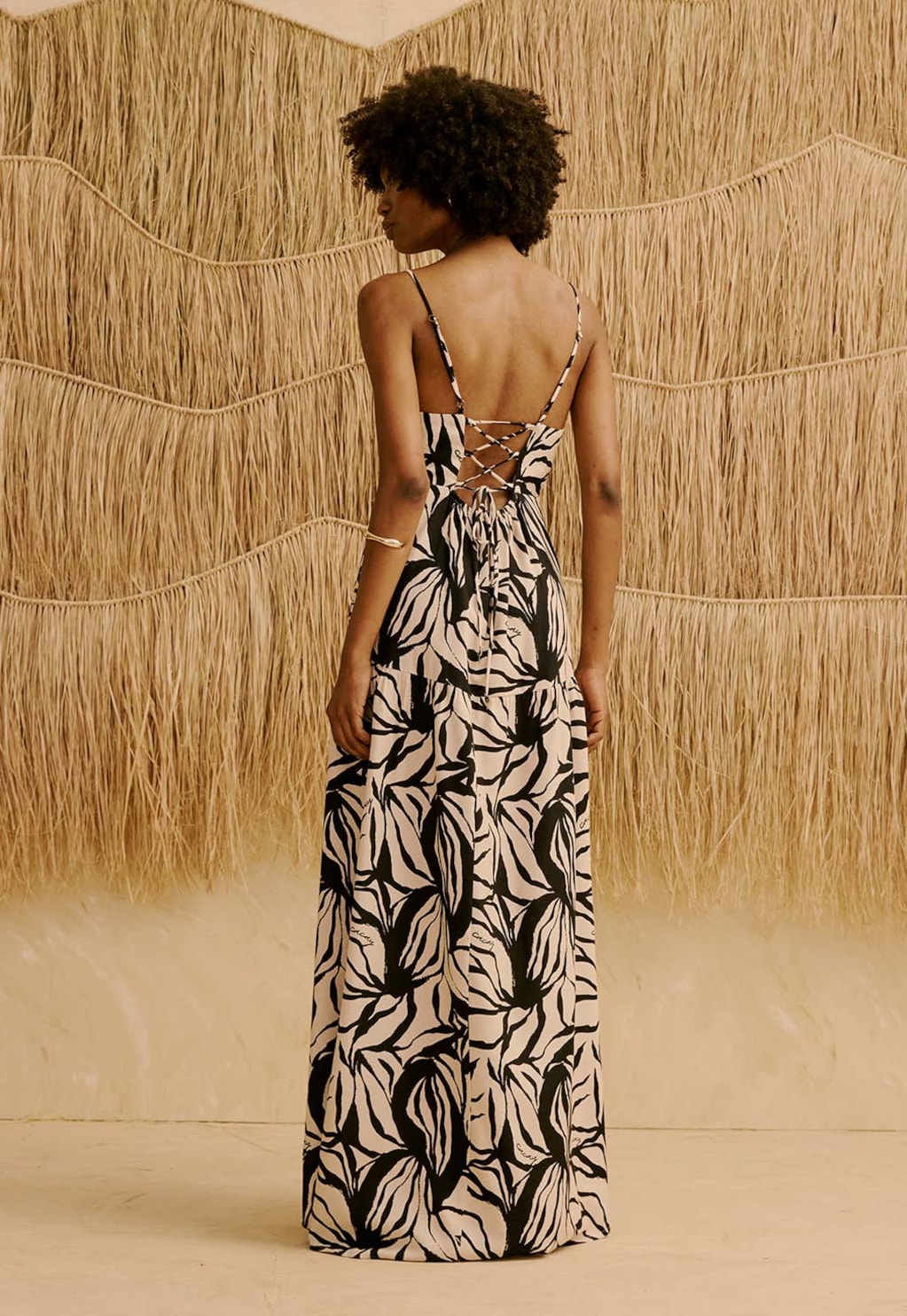 Vestido Longo Estampado Cacau Zebra