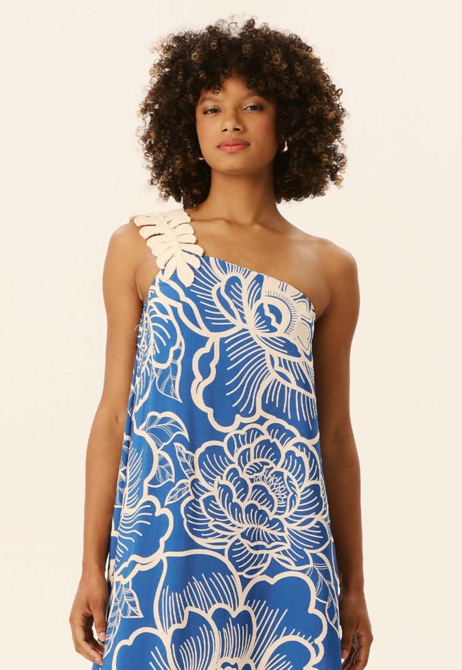 Vestido Longo Estampado Cambará