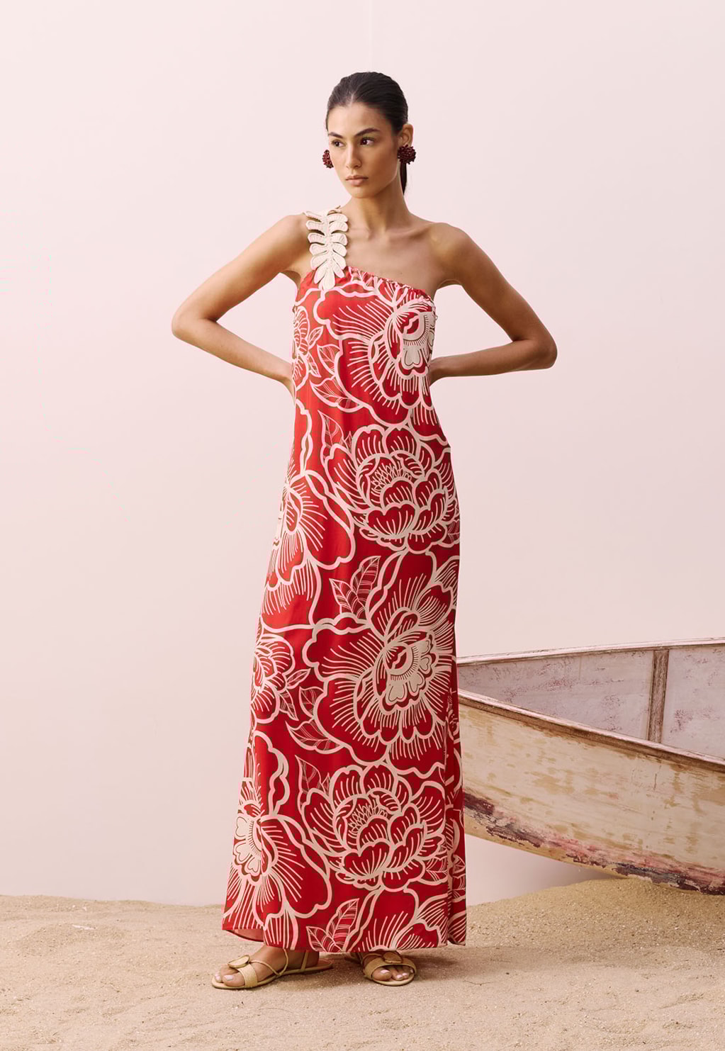 Vestido Longo Estampado Cambará