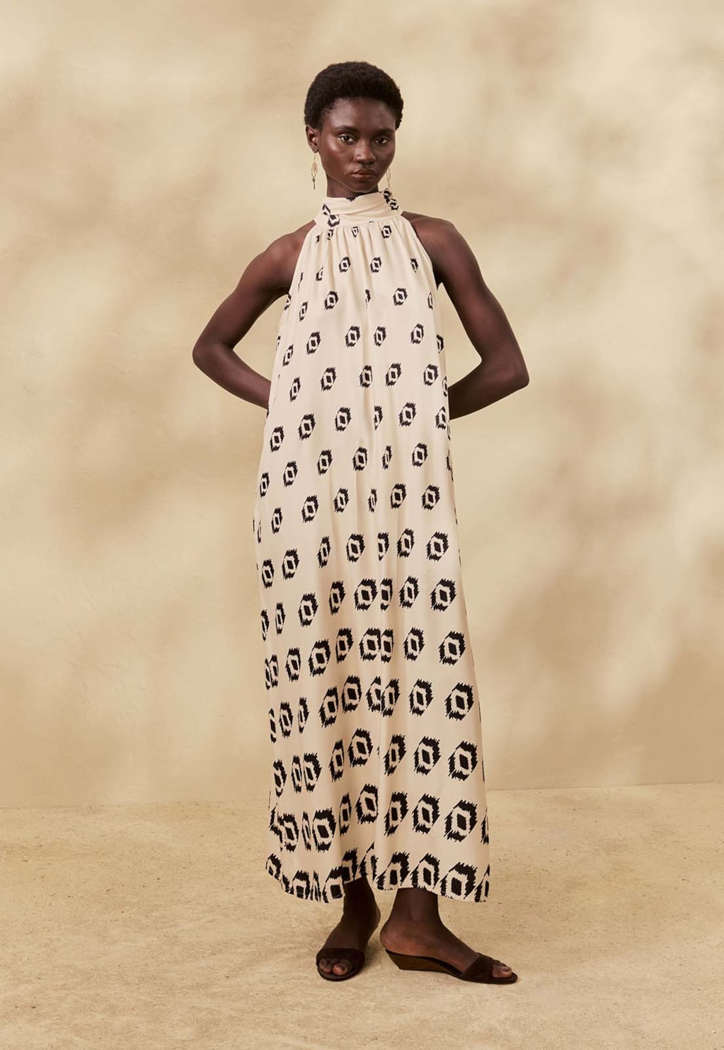 Vestido Longo Estampado Cayma