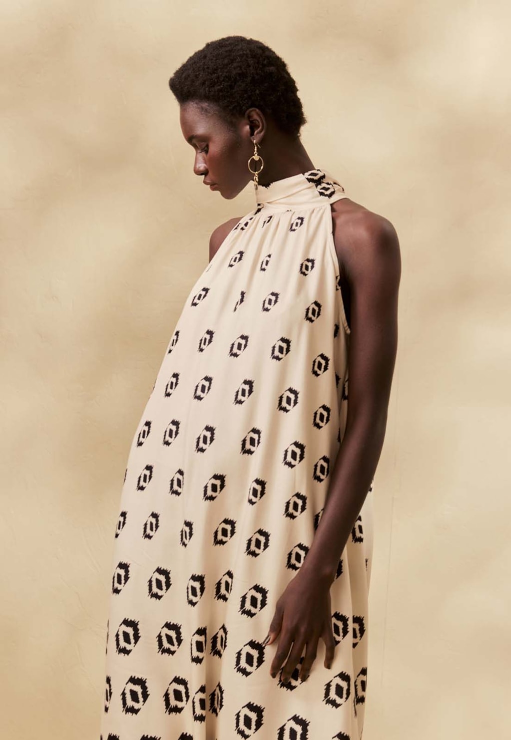 Vestido Longo Estampado Cayma