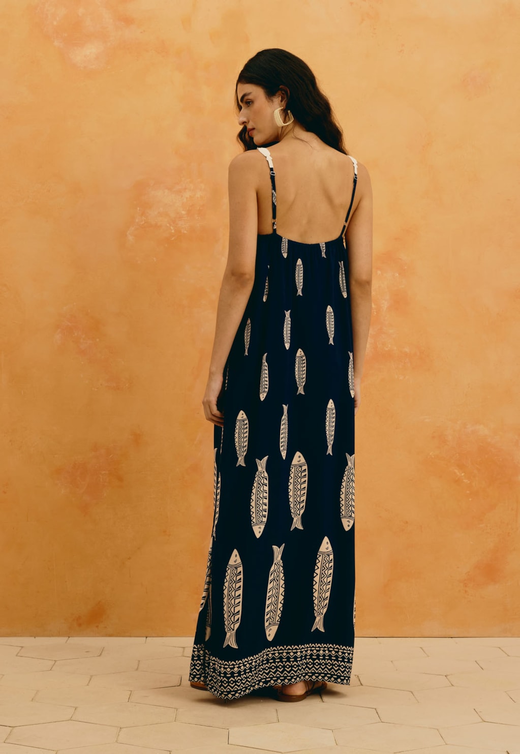 Vestido Longo Estampado Cayma