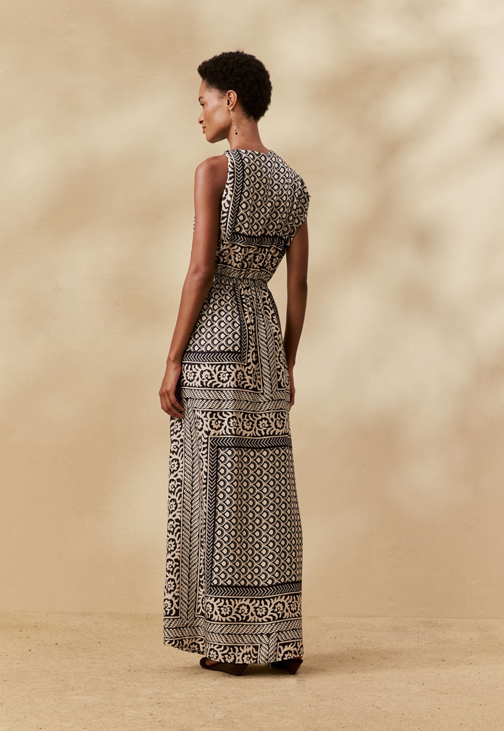 Vestido Longo Estampado Florcita