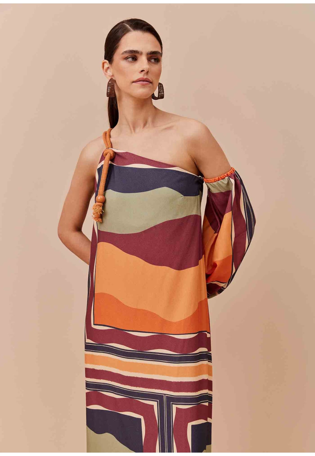 Vestido Longo Estampado Hornocal