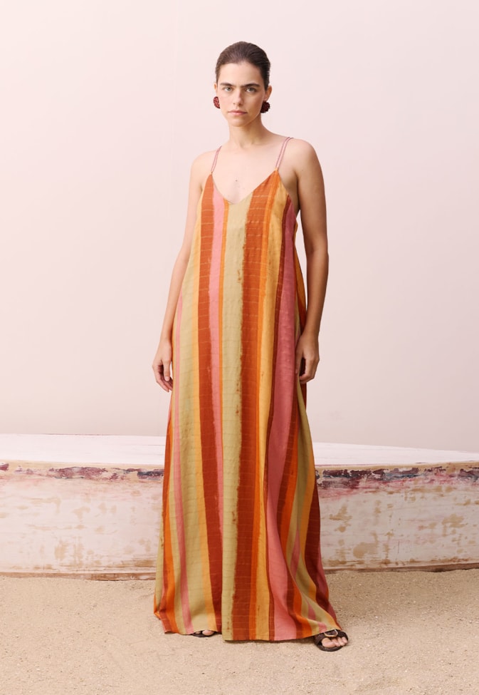 Vestido Longo Estampado Itaúba