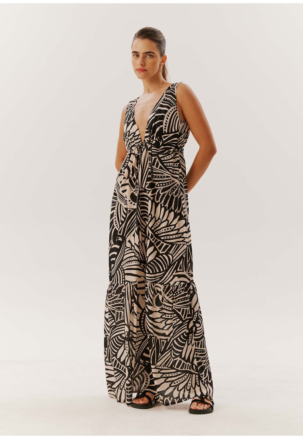 Vestido Longo Estampado La Paz