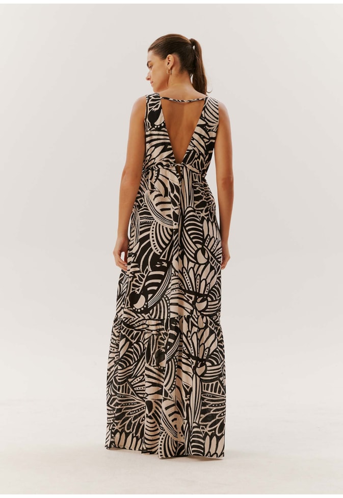 Vestido Longo Estampado La Paz