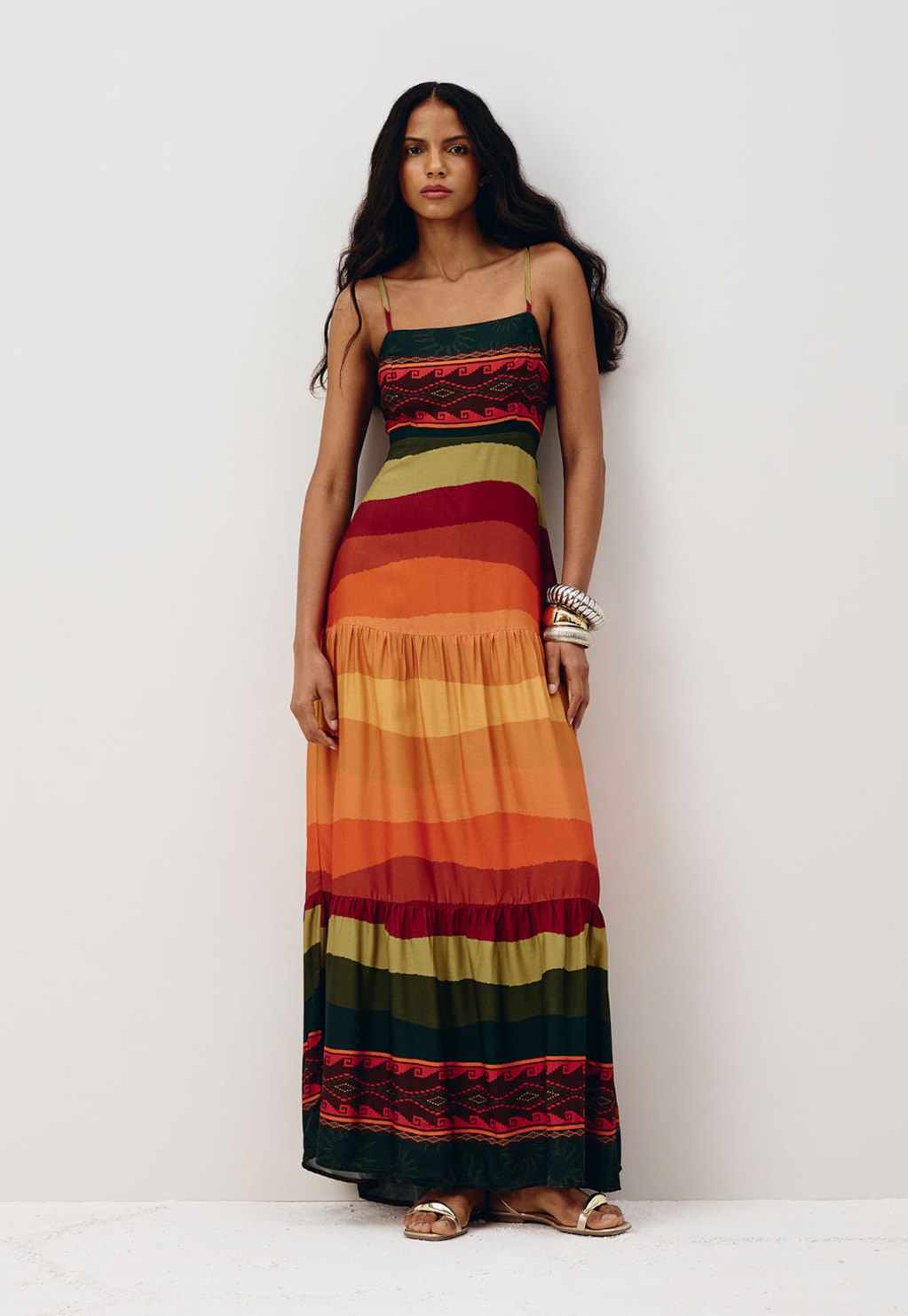 Vestido Longo Estampado La Rioja