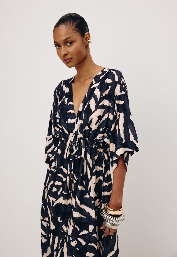 Vestido Longo Estampado Pararú