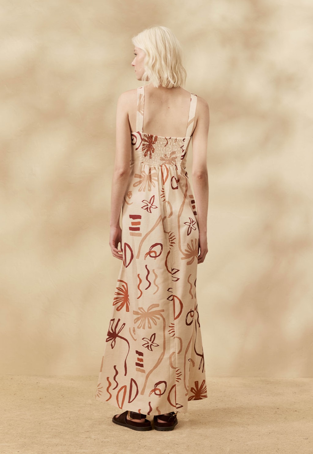 Vestido Longo Estampado Rocca