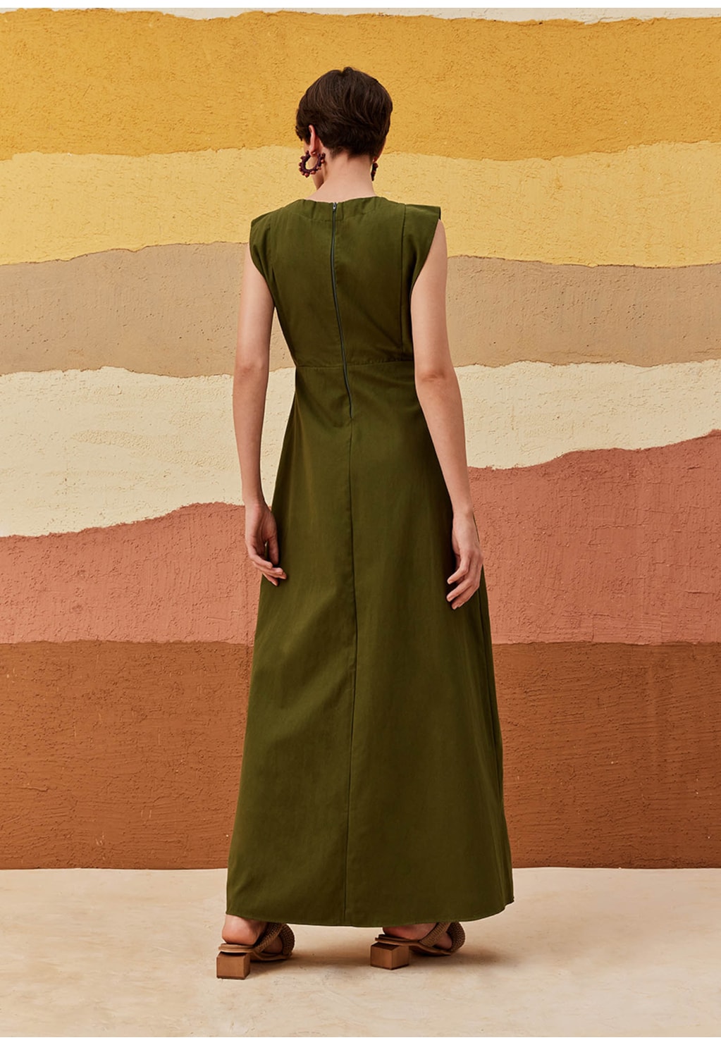 Vestido Longo Faixa Lateral