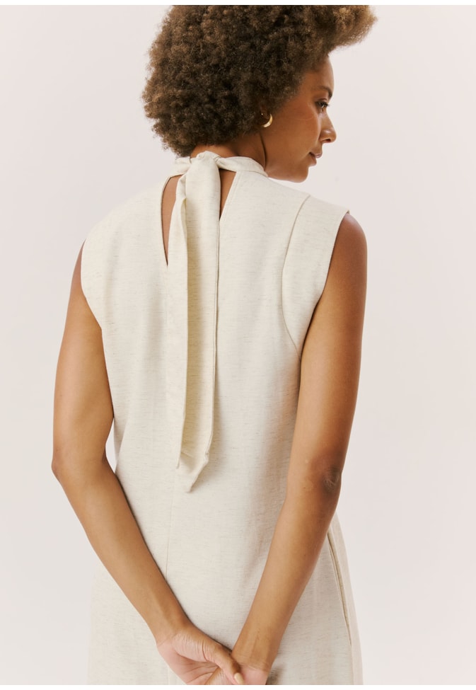 Vestido Longo Gola Alta