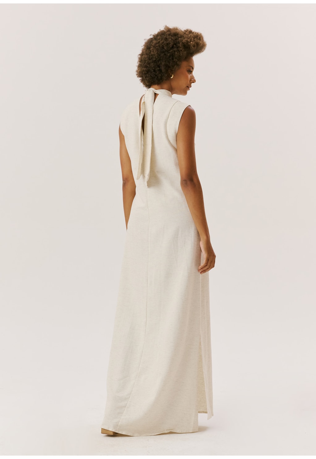 Vestido Longo Gola Alta