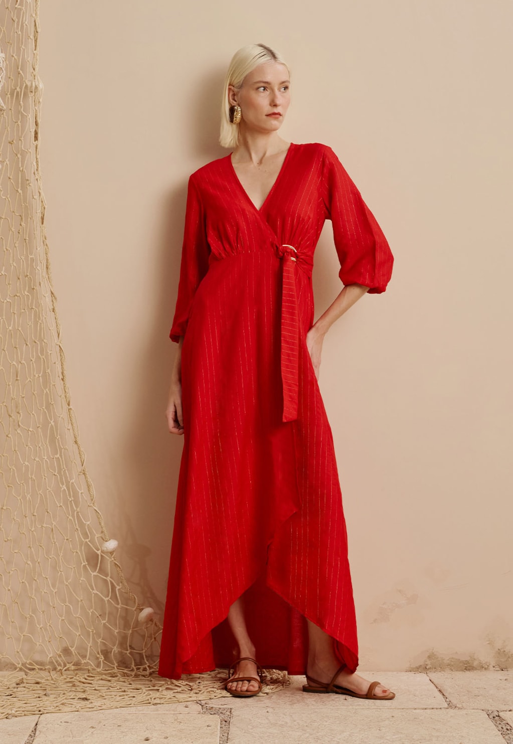 Vestido Longo Liso Cachecouer