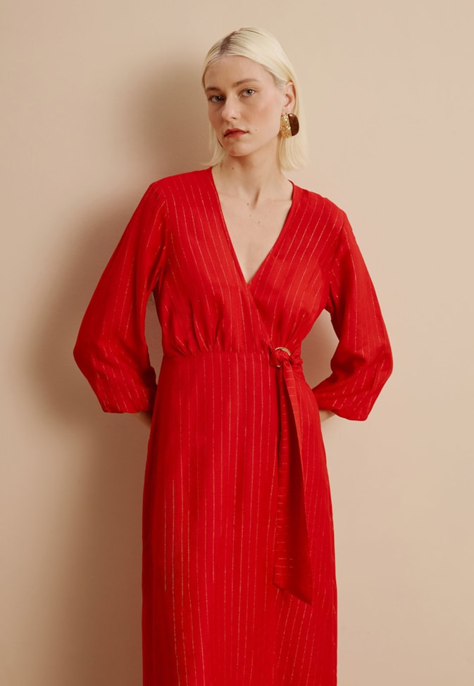 Vestido Longo Liso Cachecouer