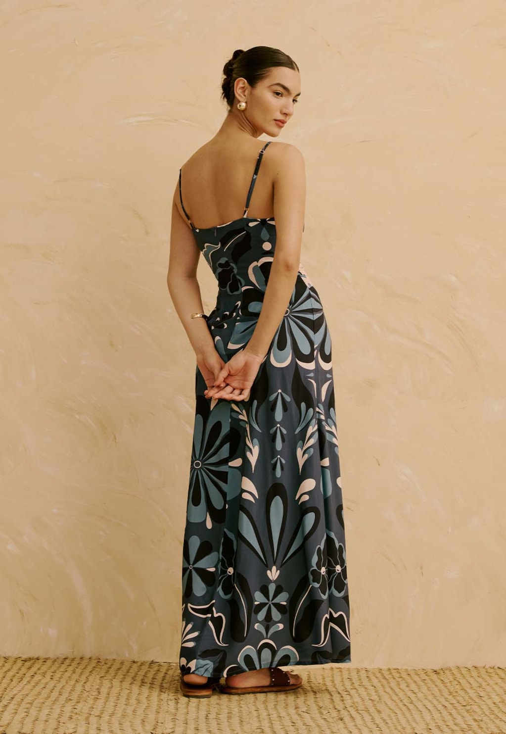 Vestido Longo Mix Estampado Cantuta