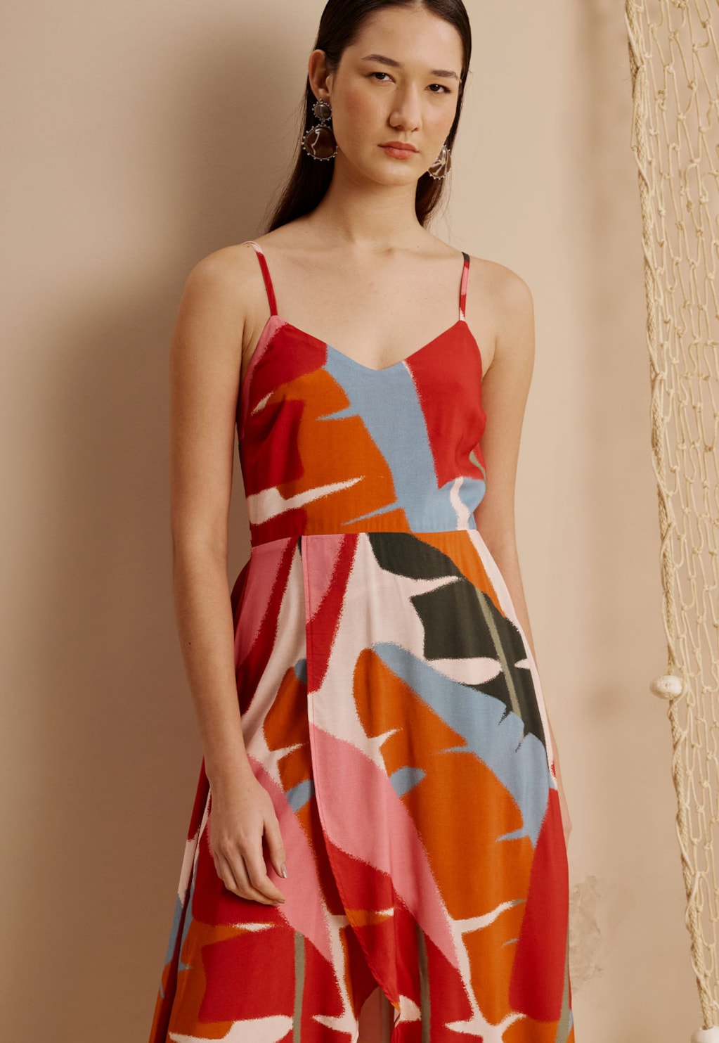 Vestido Longo Mullet Estampado Igapo