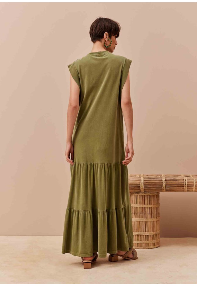 Vestido Longo Muscle Tee Estonado