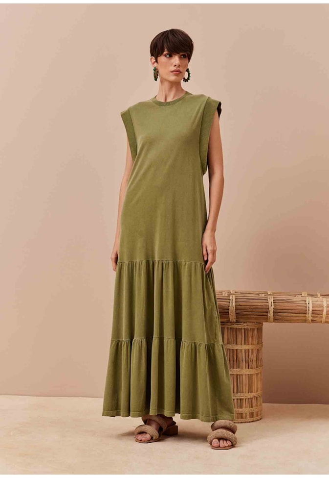 Vestido Longo Muscle Tee Estonado