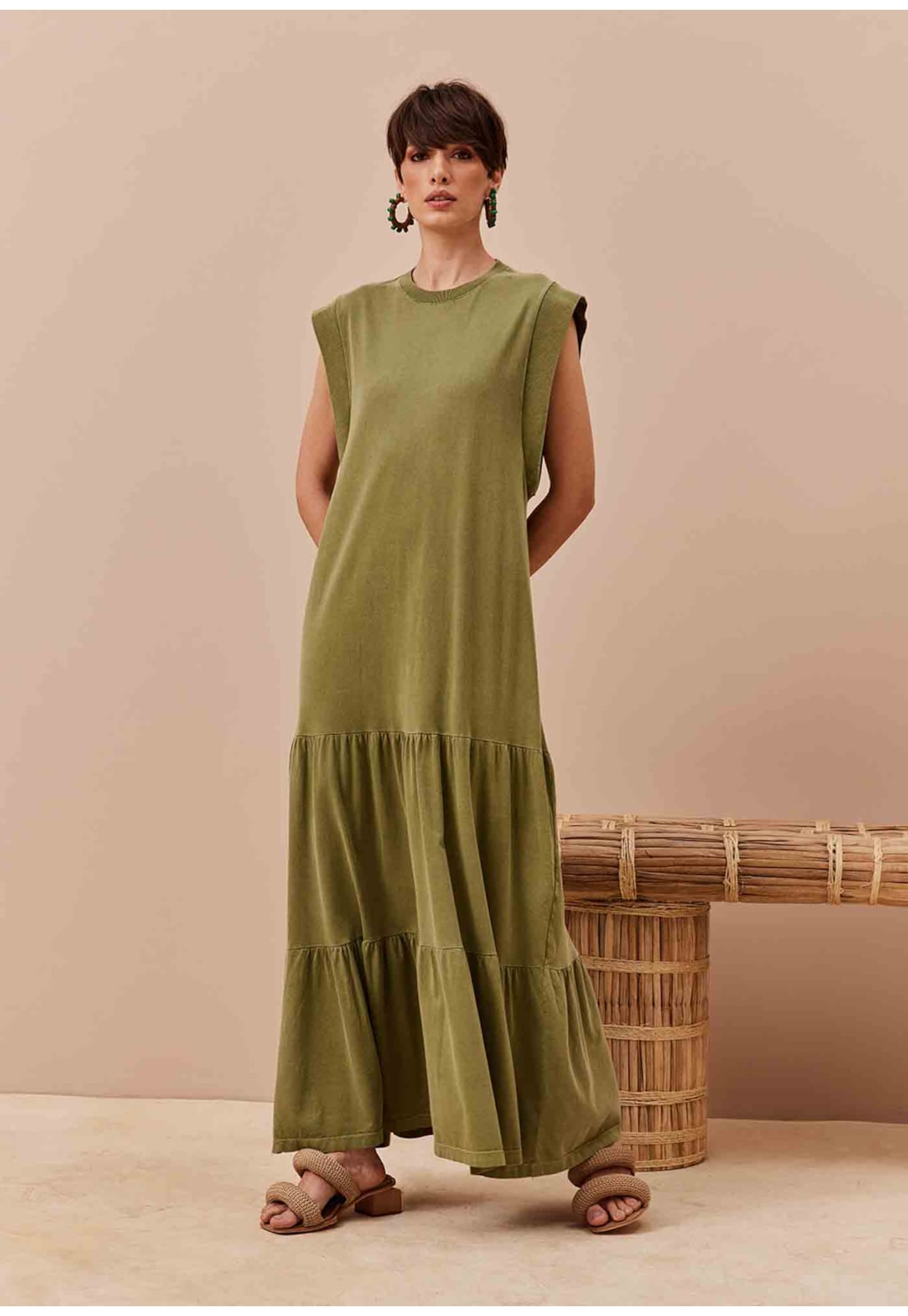 Vestido Longo Muscle Tee Estonado