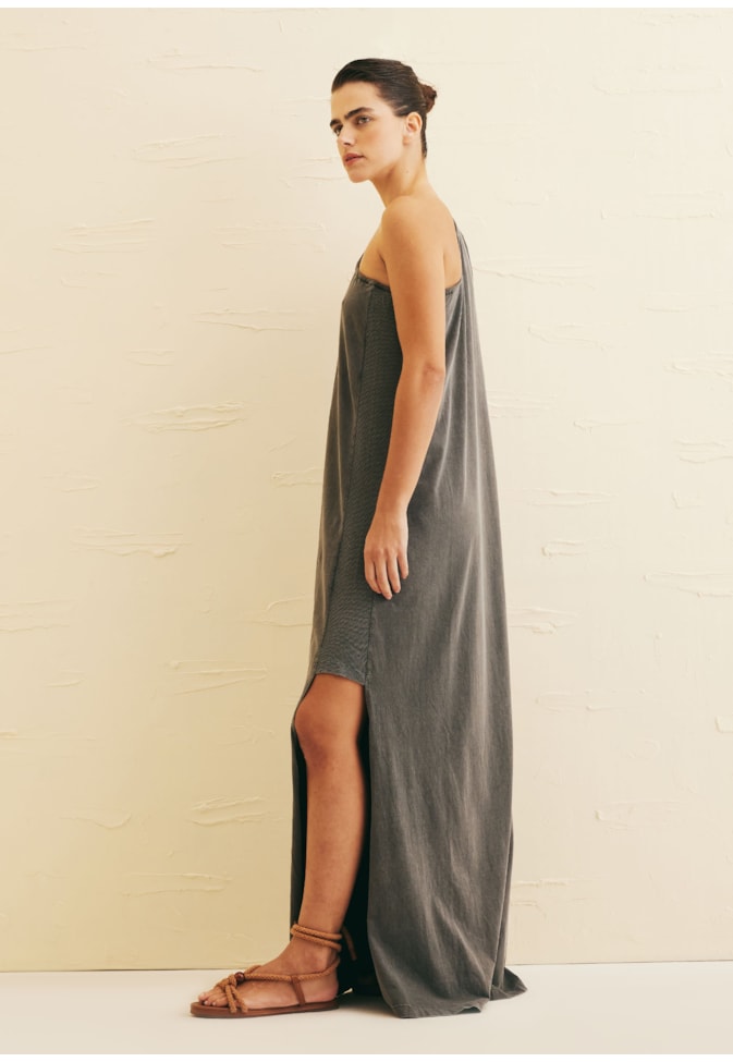 Vestido Longo Ombro Só 