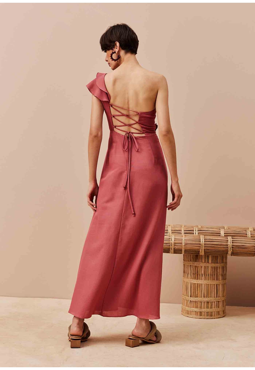 Vestido Longo Ombro Só Babados