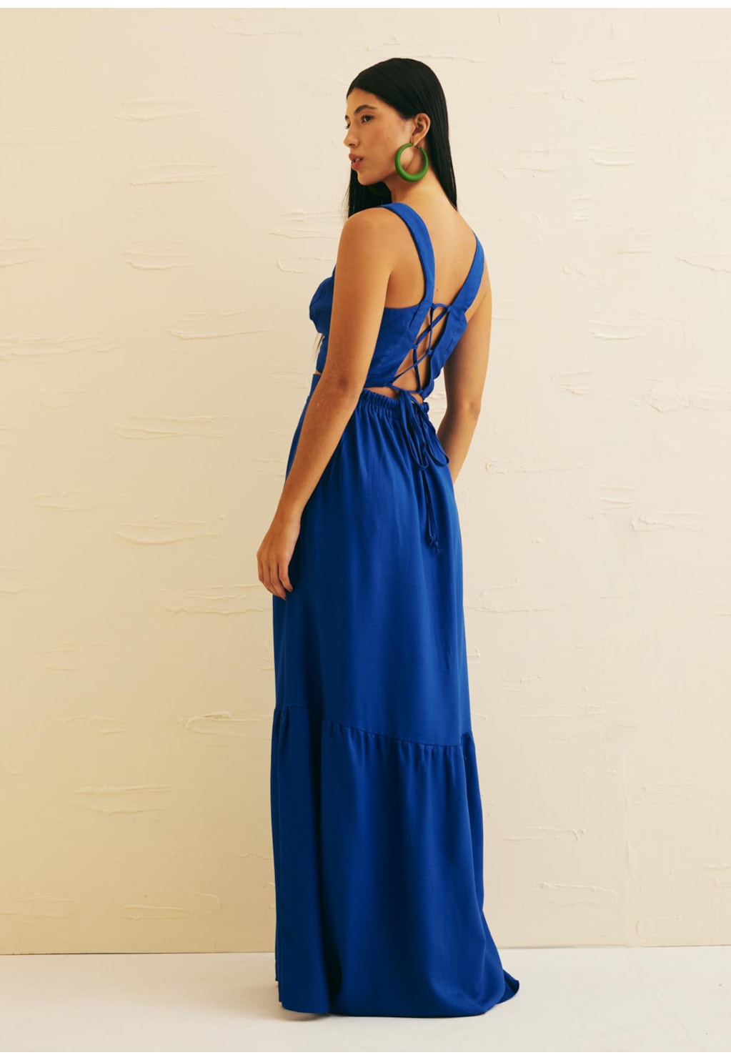 Vestido Longo Pala Amarração Frontal