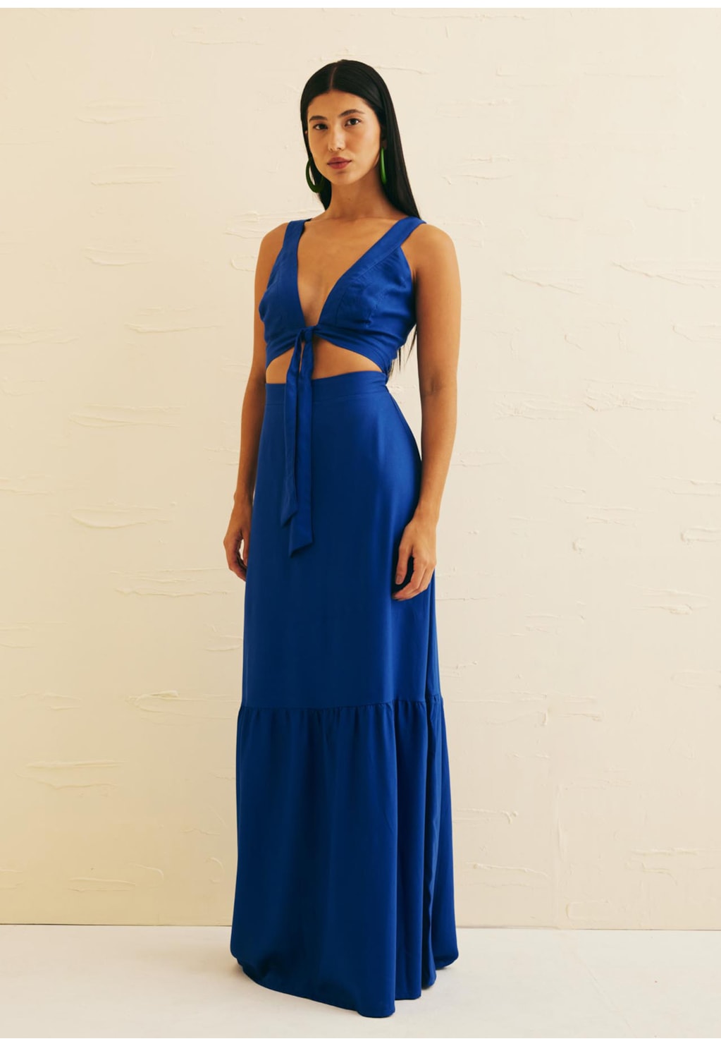 Vestido Longo Pala Amarração Frontal