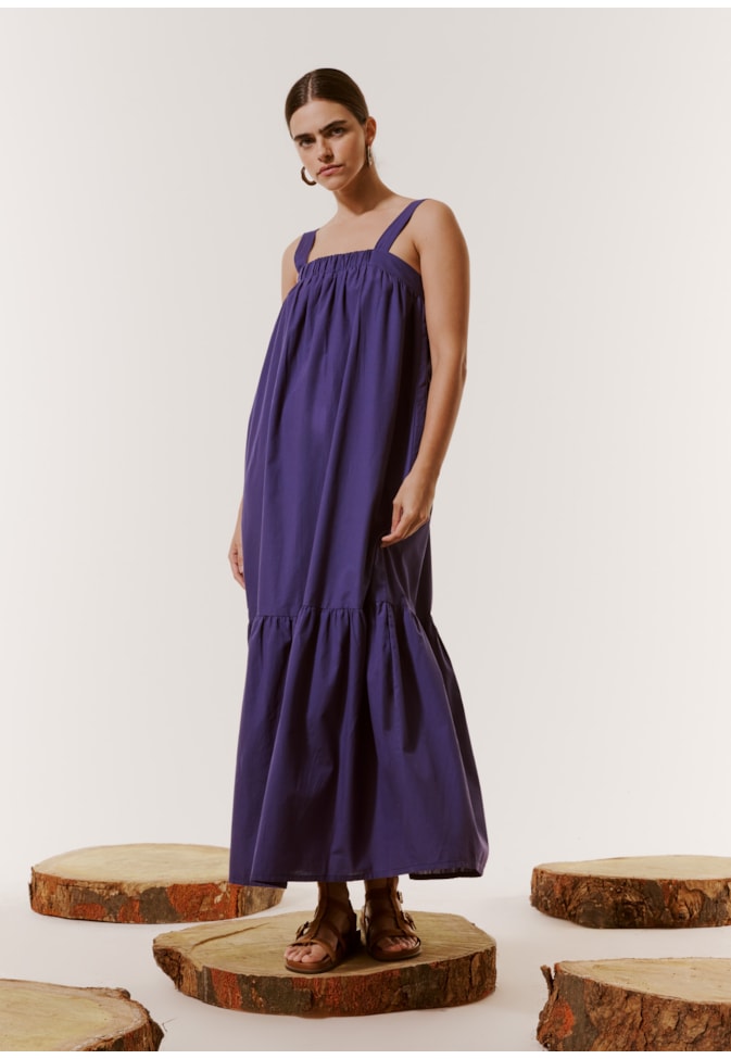 Vestido Longo Pala Elástico