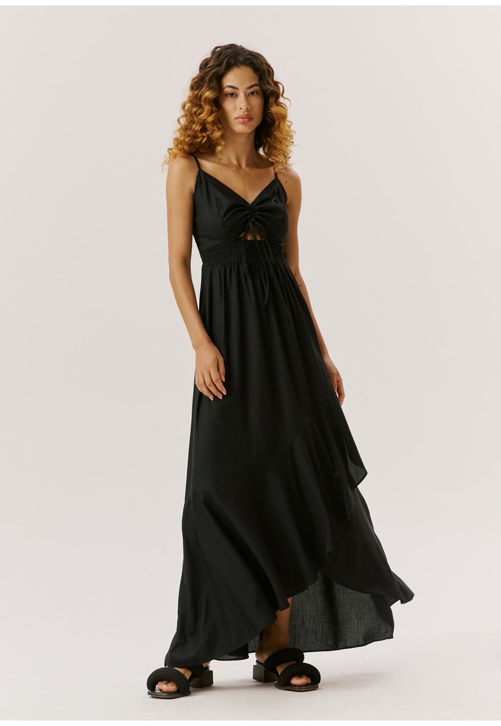 Vestido Longo Pala Lastex