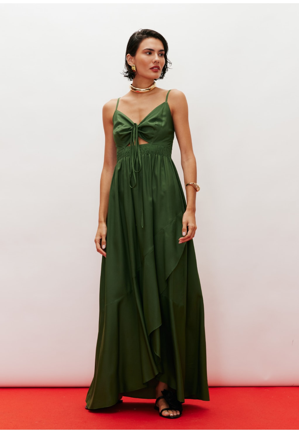 Vestido Longo Pala Lastex