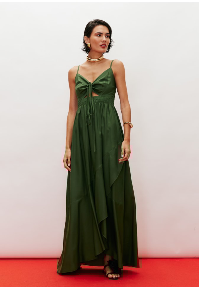 Vestido Longo Pala Lastex