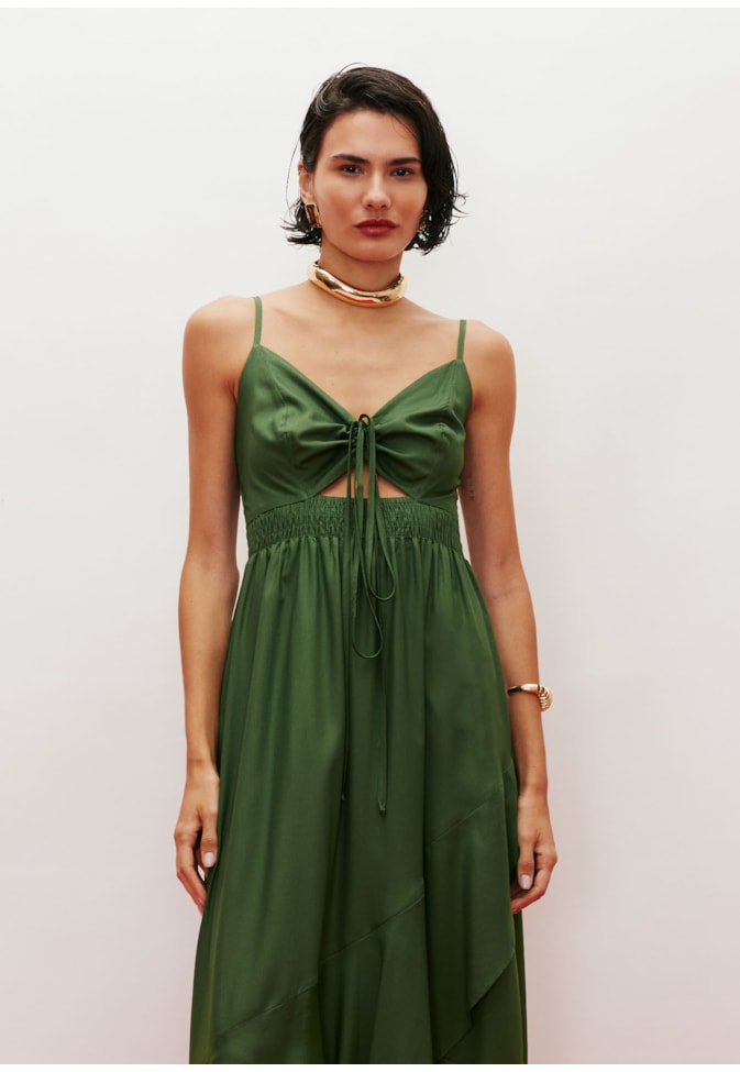 Vestido Longo Pala Lastex