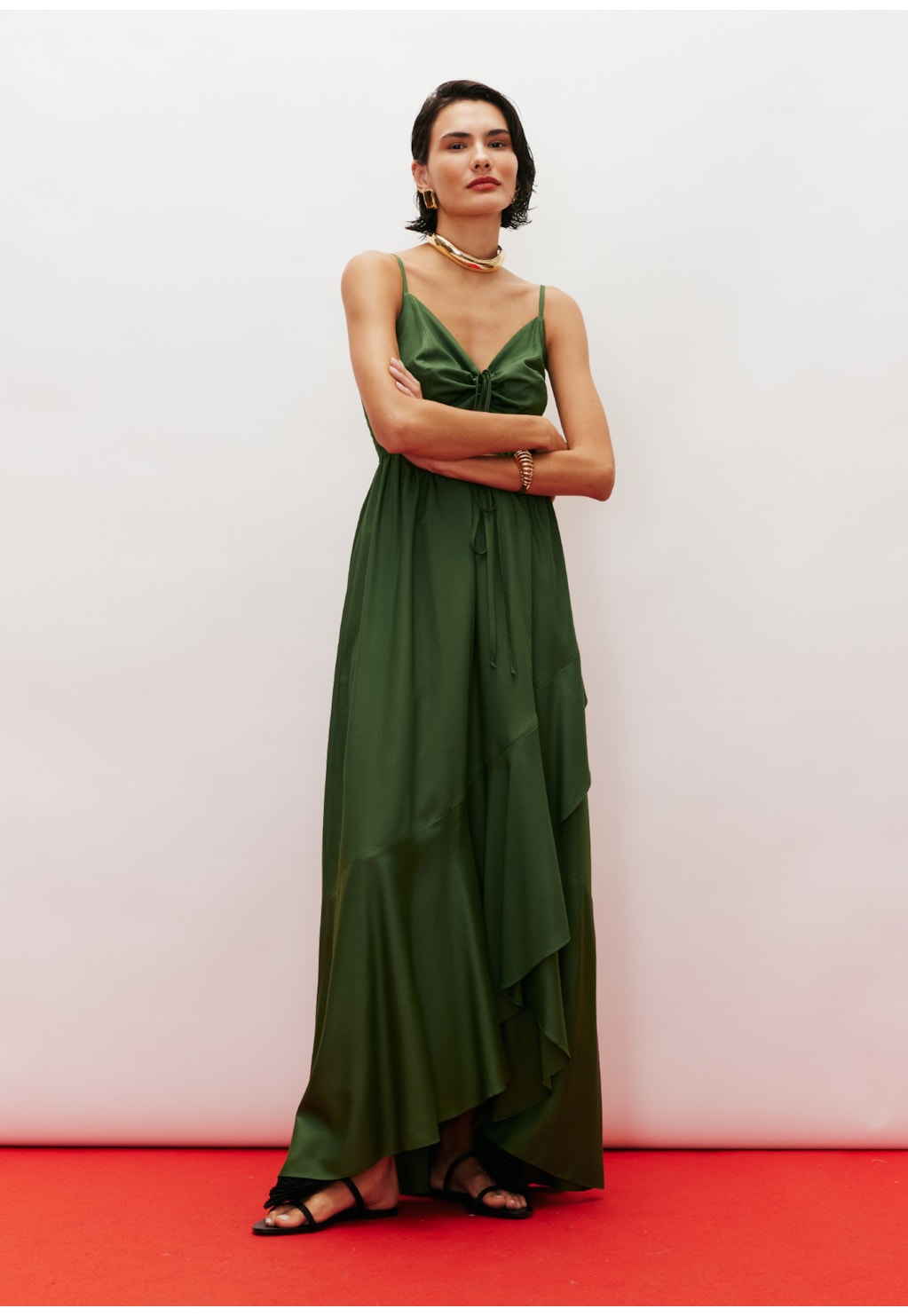 Vestido Longo Pala Lastex