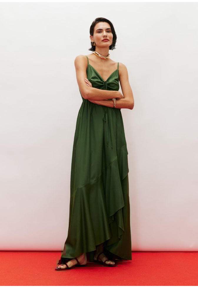 Vestido Longo Pala Lastex