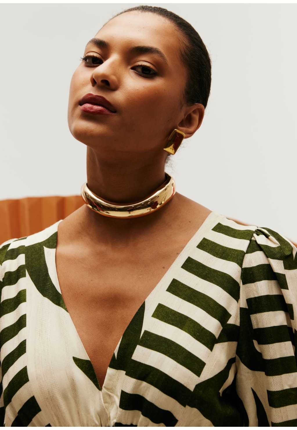 Vestido Longo Pala Lastex Estampado Bossa Nova