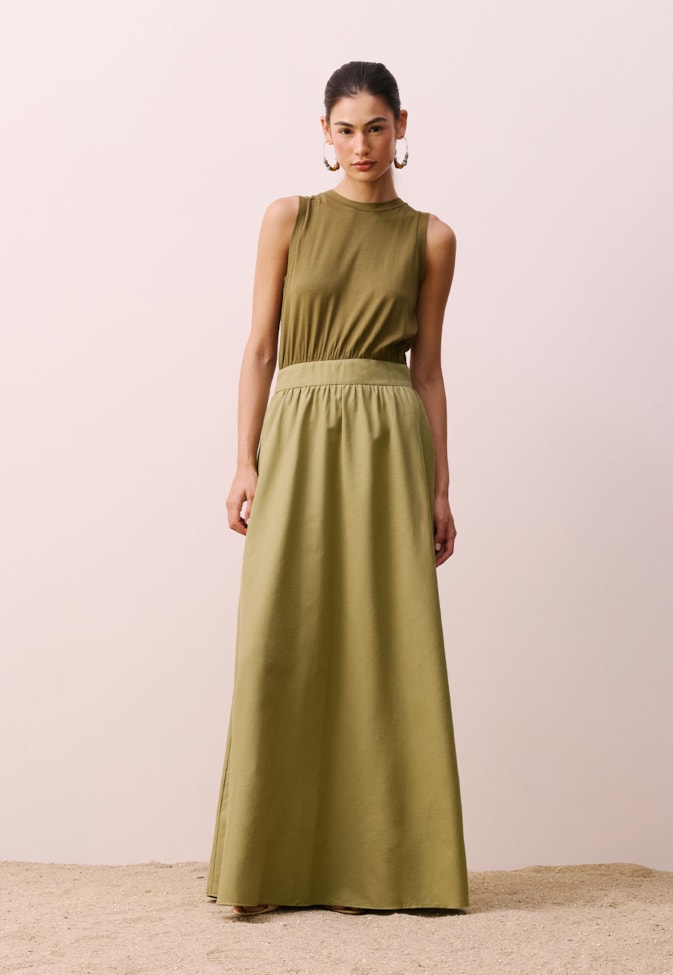 Vestido Longo Regata