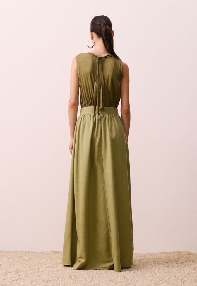 Vestido Longo Regata