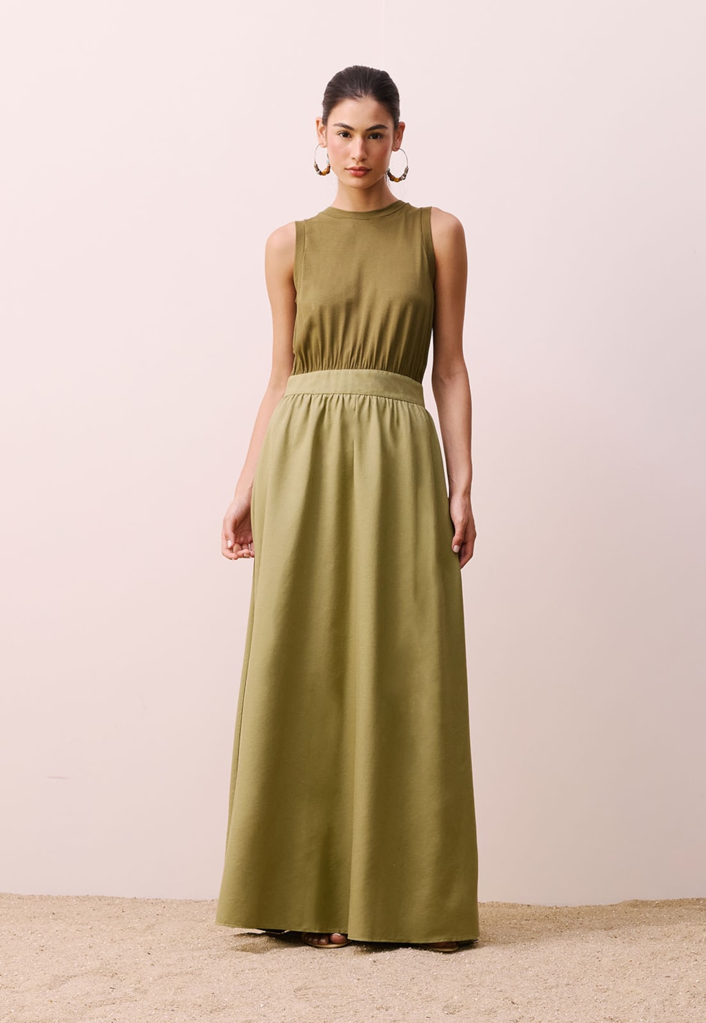 Vestido Longo Regata