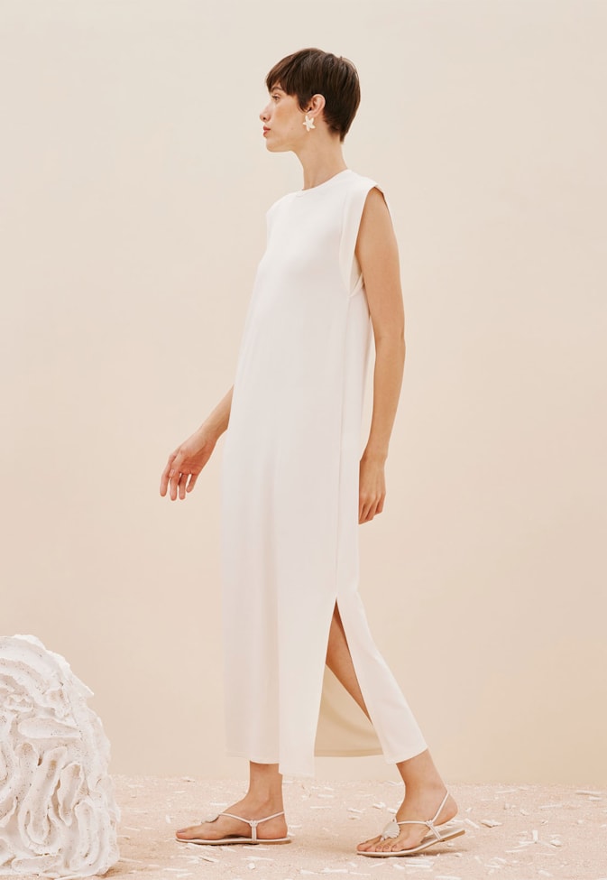 Vestido Longo Reto Muscle Tee 