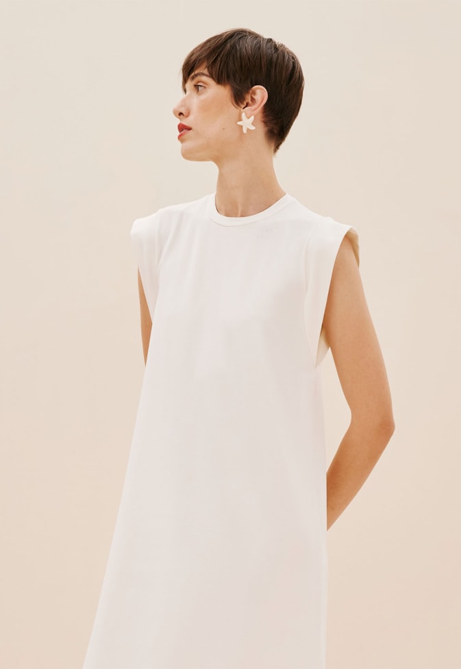 Vestido Longo Reto Muscle Tee 