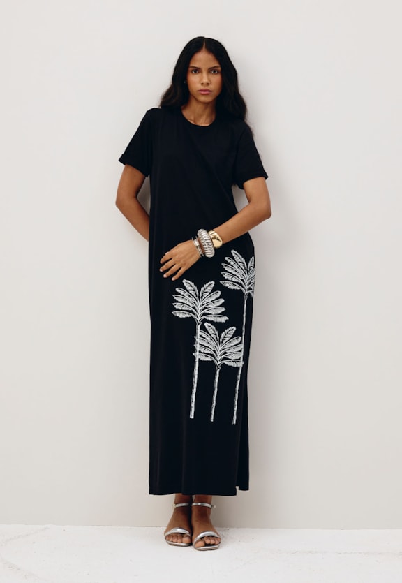 Vestido Longo Silk Vista Frontal